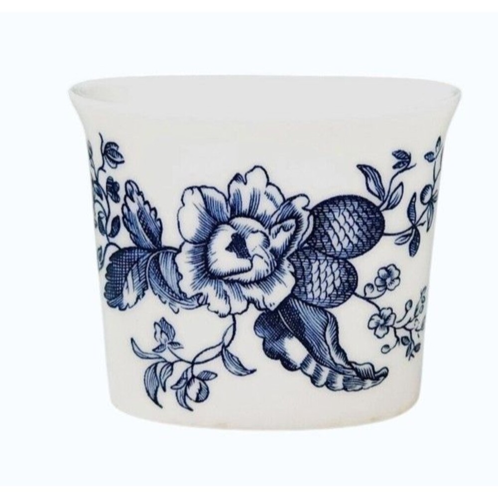 Royal Worcester Blue Sprays Toothpick Holder Vtg Reproduction Bone China England